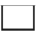 vidaXL Esstischbeine U-Form 3 Stk. Schwarz 100x(72-73) cm Stahl