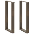vidaXL Bartischbeine U-Form 2 Stk. Naturstahl 40x(90-91) cm Stahl