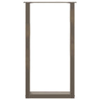 vidaXL Bartischbeine U-Form 2 Stk. Naturstahl 40x(90-91) cm Stahl