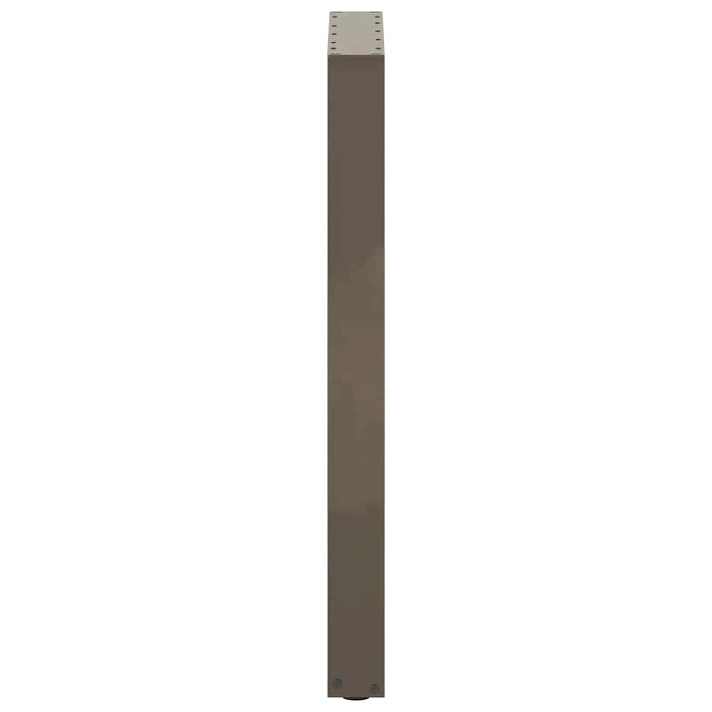 vidaXL Bartischbeine U-Form 2 Stk. Naturstahl 40x(90-91) cm Stahl