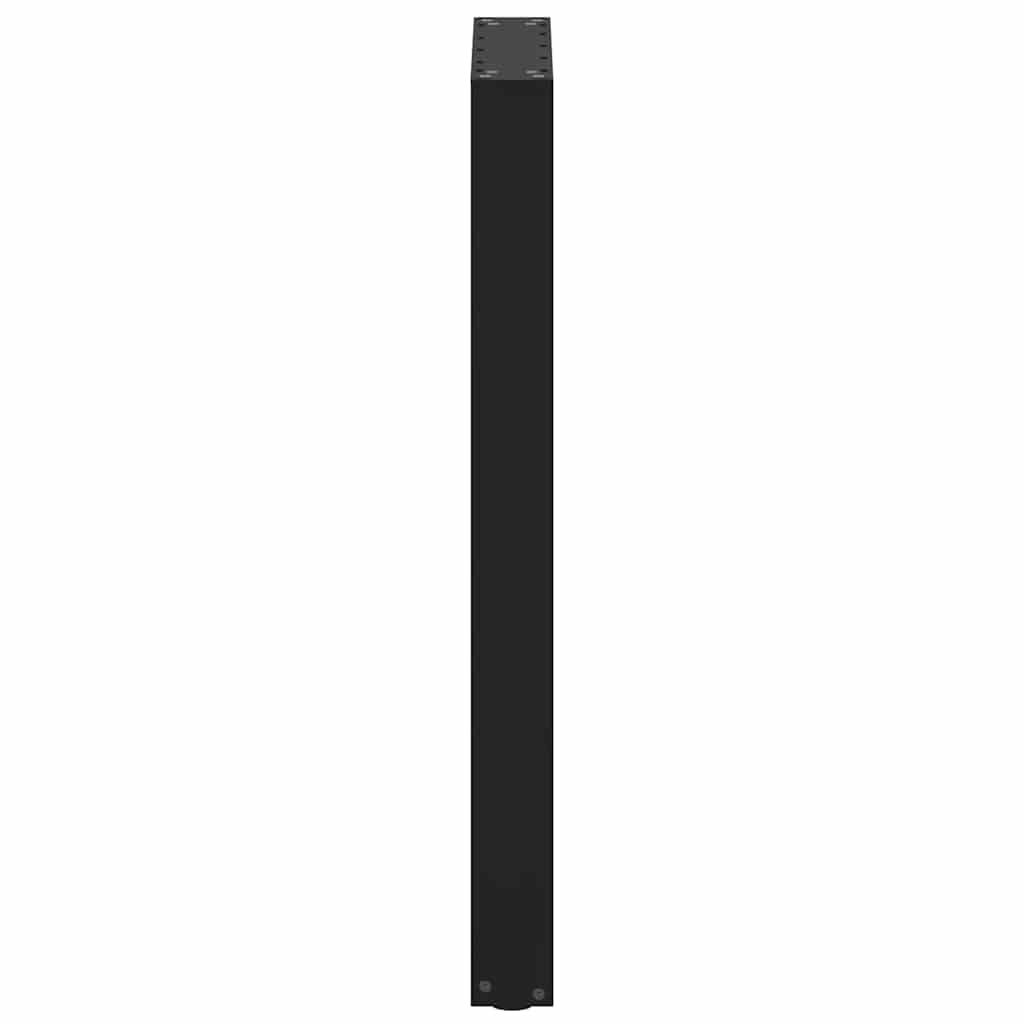 vidaXL Bartischbeine U-Form 2 Stk. Schwarz 50x(90-91) cm Stahl