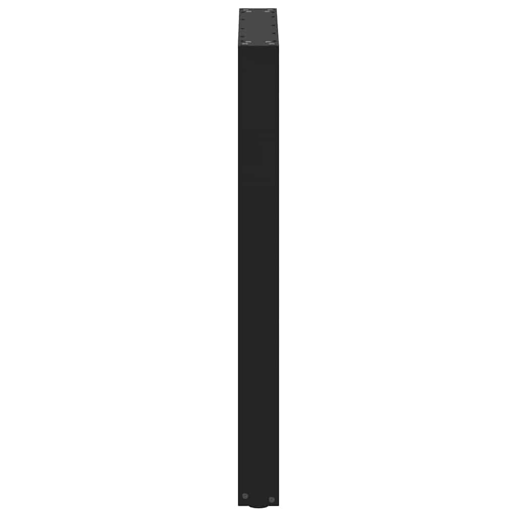 vidaXL Bartischbeine U-Form 2 Stk. Schwarz 60x(90-91) cm Stahl