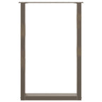 vidaXL Bartischbeine U-Form 2 Stk. Naturstahl 60x(90-91) cm Stahl