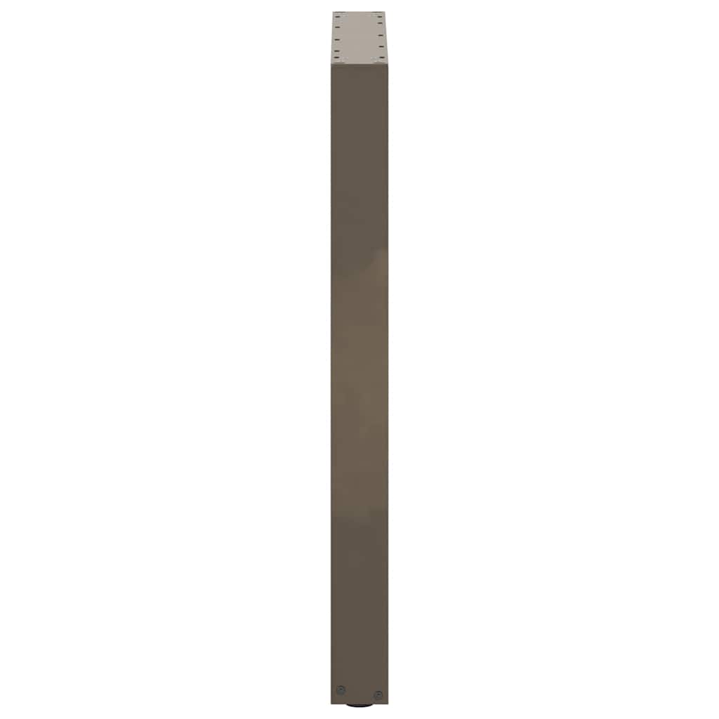 vidaXL Bartischbeine U-Form 2 Stk. Naturstahl 60x(90-91) cm Stahl