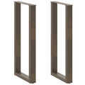 vidaXL Bartischbeine U-Form 2 Stk. Naturstahl 40x(100-101) cm Stahl