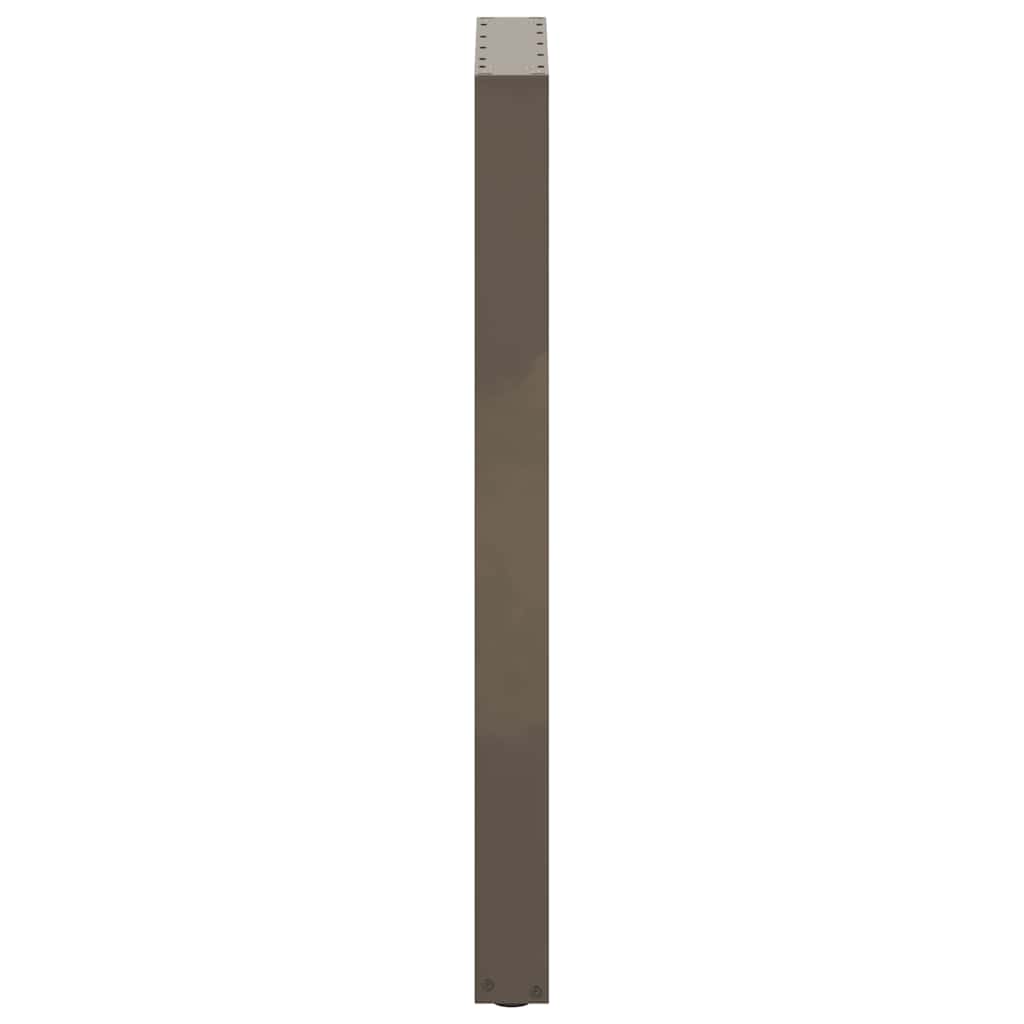 vidaXL Bartischbeine U-Form 2 Stk. Naturstahl 40x(100-101) cm Stahl