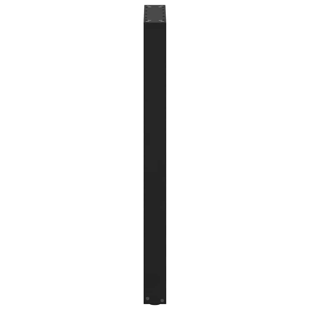 vidaXL Bartischbeine U-Form 2 Stk. Schwarz 50x(100-101) cm Stahl