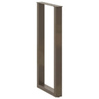 vidaXL Bartischbeine U-Form 2 Stk. Naturstahl 50x(100-101) cm Stahl