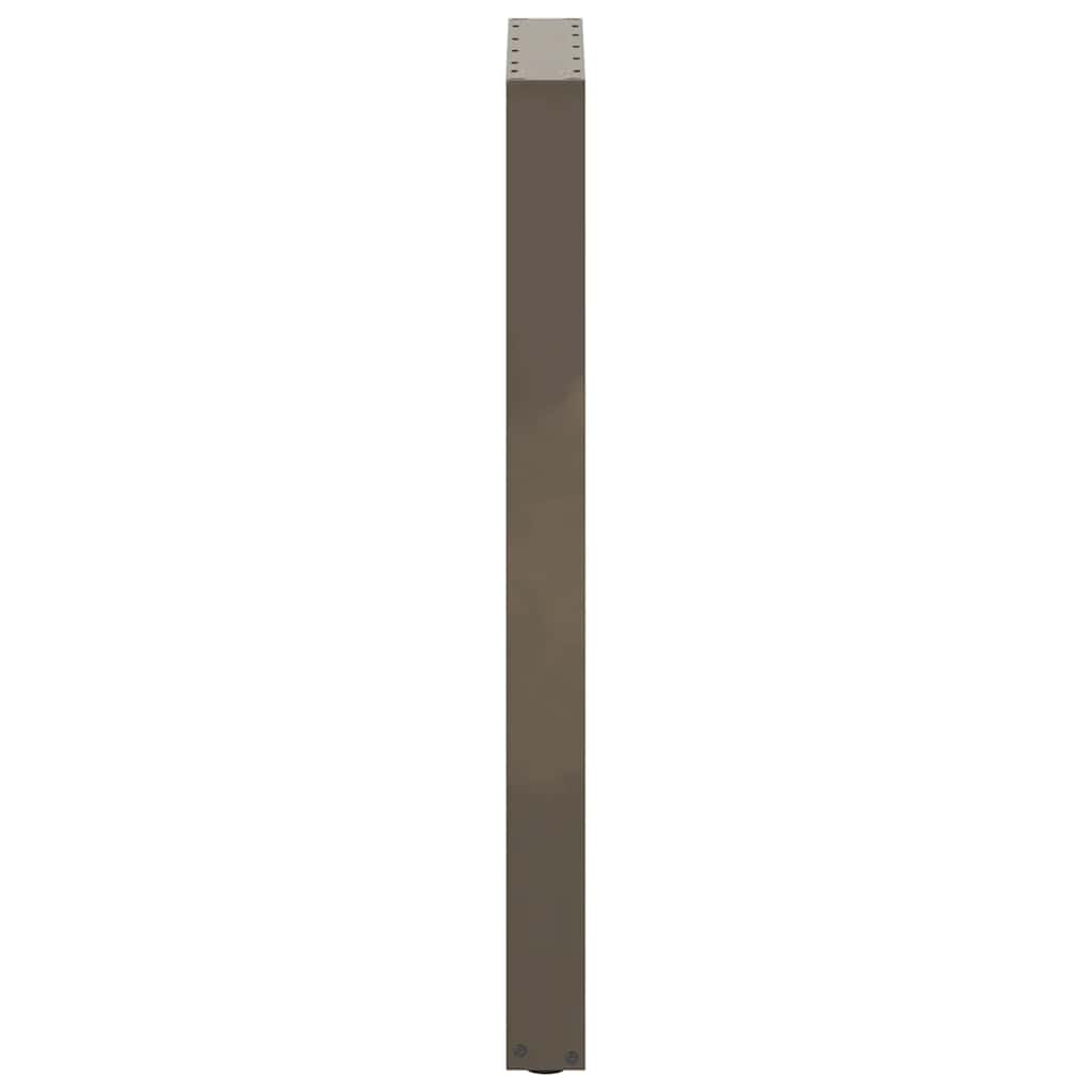 vidaXL Bartischbeine U-Form 2 Stk. Naturstahl 50x(100-101) cm Stahl