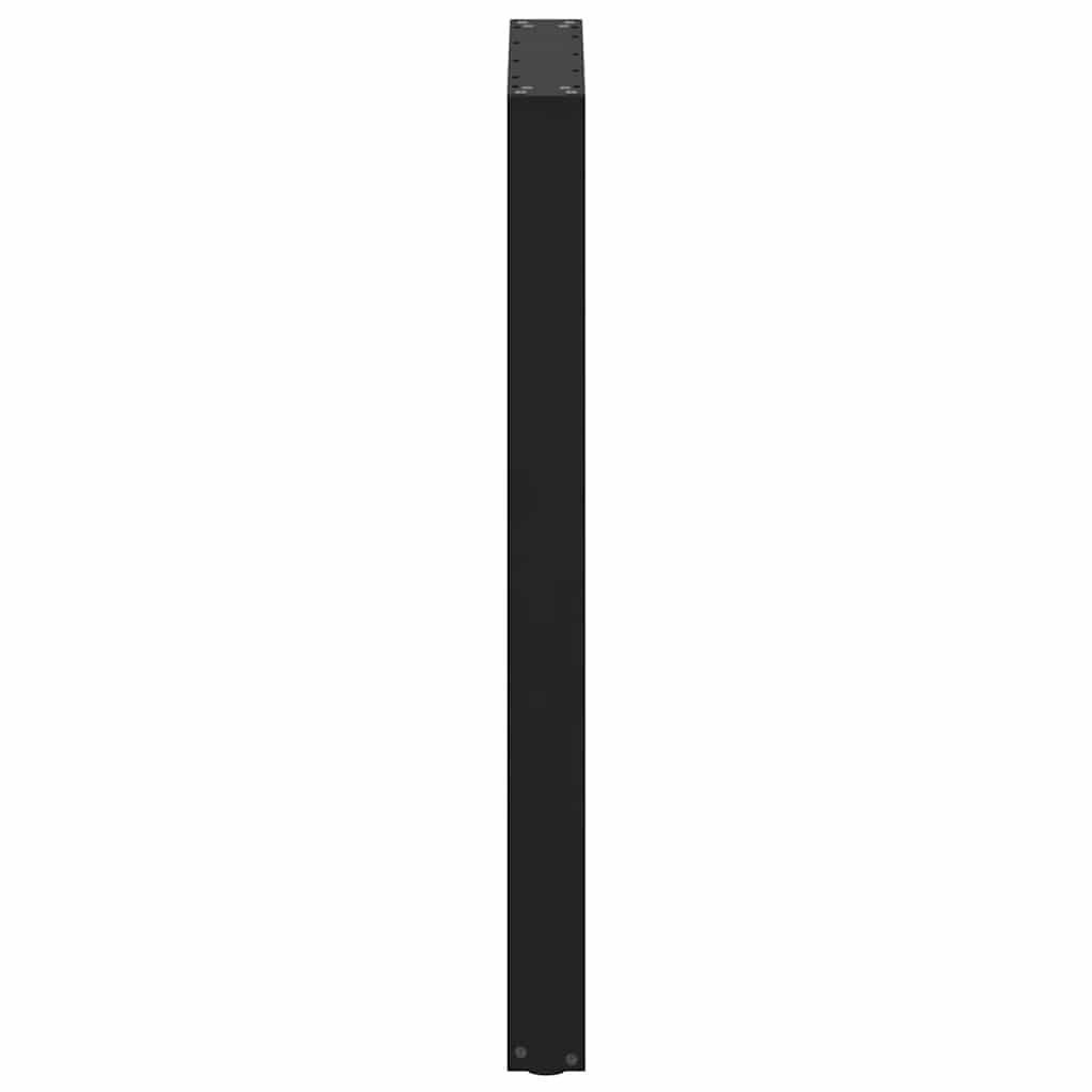 vidaXL Bartischbeine U-Form 2 Stk. Schwarz 60x(100-101) cm Stahl