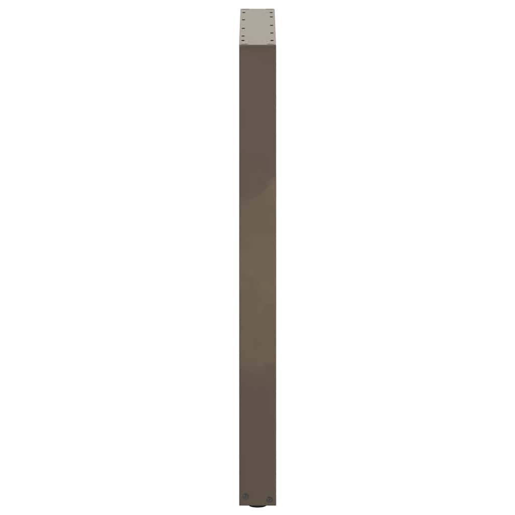 vidaXL Bartischbeine U-Form 2 Stk. Naturstahl 60x(100-101) cm Stahl