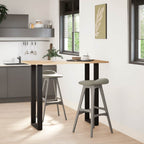 vidaXL Bartischbeine U-Form 2 Stk. Schwarz 40x(110-111) cm Stahl