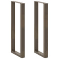 vidaXL Bartischbeine U-Form 2 Stk. Naturstahl 40x(110-111) cm Stahl