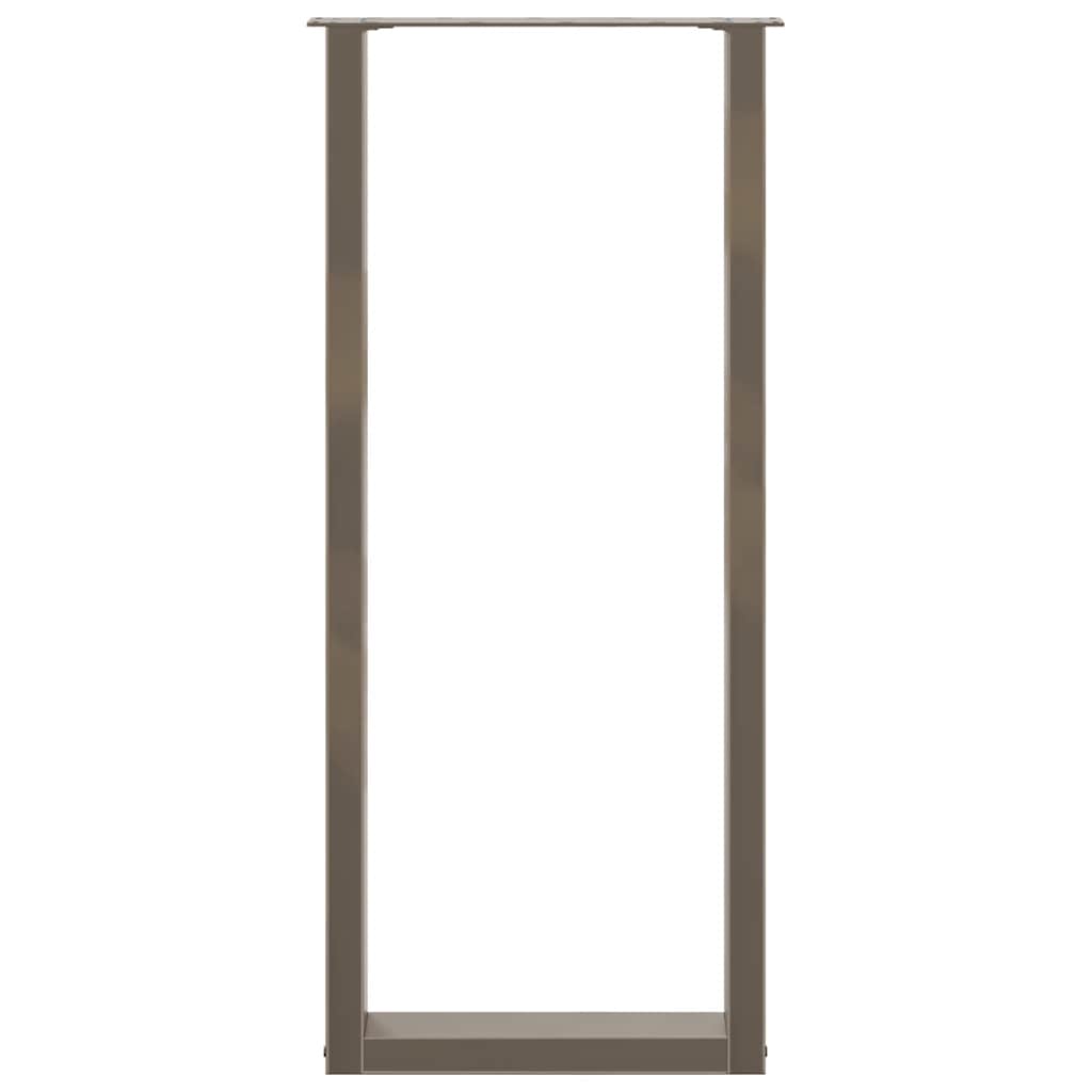 vidaXL Bartischbeine U-Form 2 Stk. Naturstahl 40x(110-111) cm Stahl