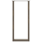 vidaXL Bartischbeine U-Form 2 Stk. Naturstahl 40x(110-111) cm Stahl
