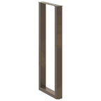vidaXL Bartischbeine U-Form 2 Stk. Naturstahl 50x(110-111) cm Stahl