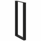 vidaXL Bartischbeine U-Form 2 Stk. Schwarz 60x(110-111) cm Stahl