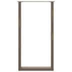 vidaXL Bartischbeine U-Form 2 Stk. Naturstahl 60x(110-111) cm Stahl