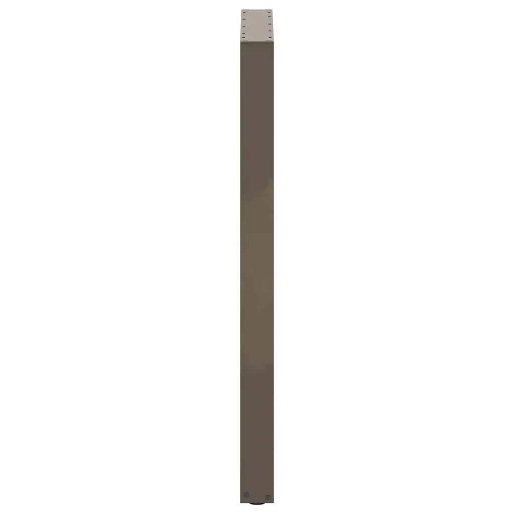 vidaXL Bartischbeine U-Form 2 Stk. Naturstahl 60x(110-111) cm Stahl