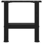 vidaXL Couchtischbeine Schwarz 2 Stk. 30x(30-31) cm Stahl
