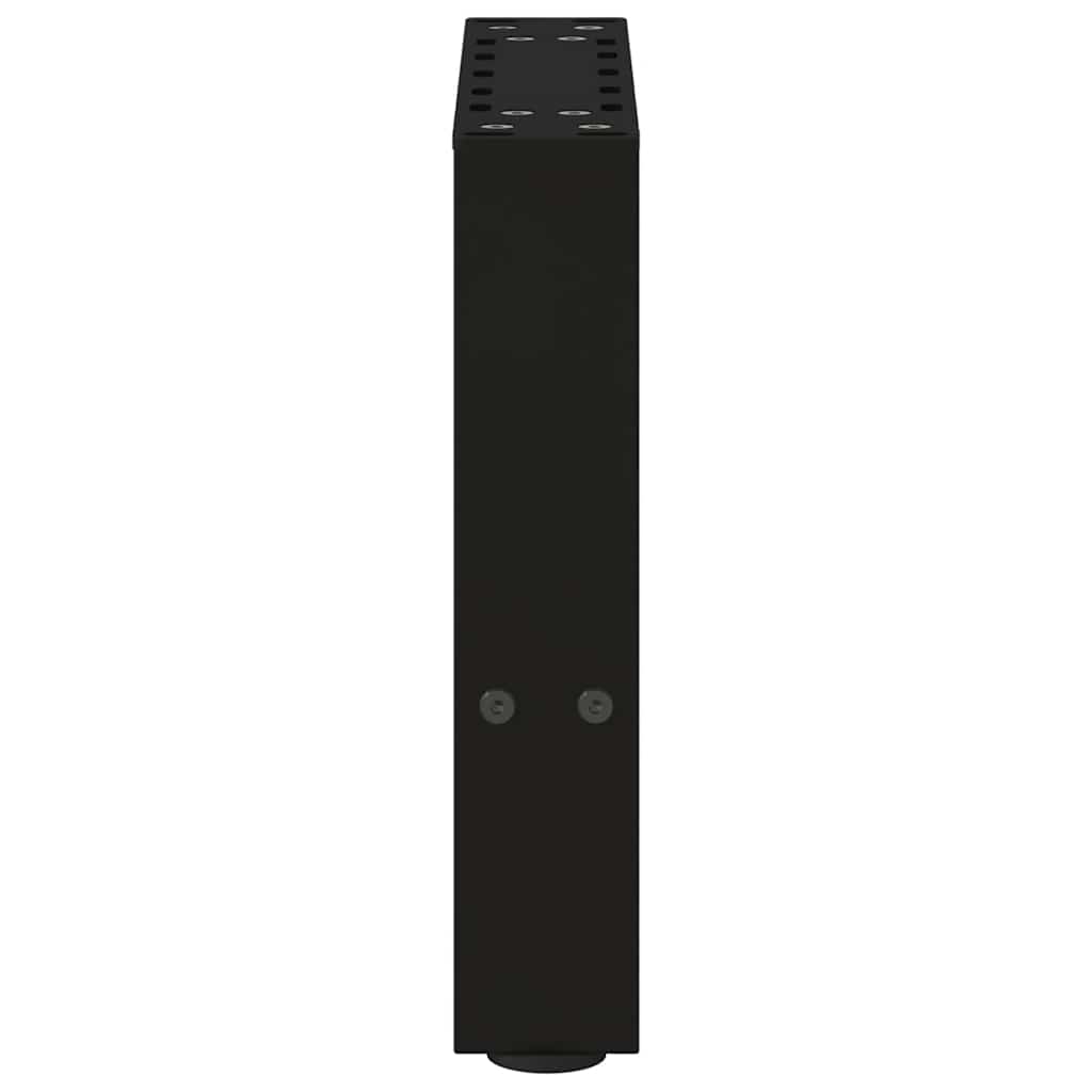 vidaXL Couchtischbeine Schwarz 2 Stk. 30x(30-31) cm Stahl
