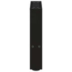 vidaXL Couchtischbeine Schwarz 2 Stk. 30x(30-31) cm Stahl