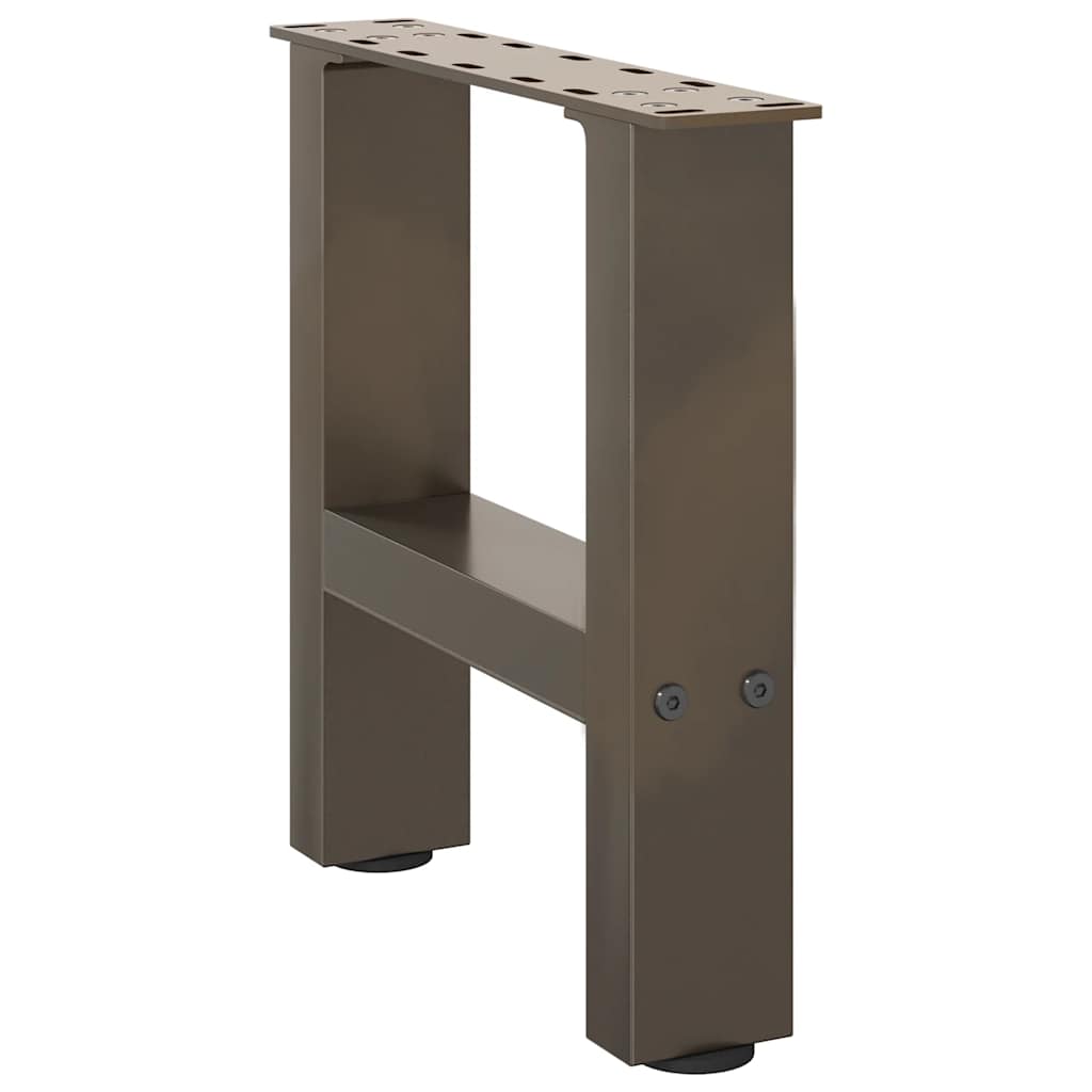 vidaXL Couchtischbeine Naturstahl 2 Stk. 30x(30-31) cm Stahl