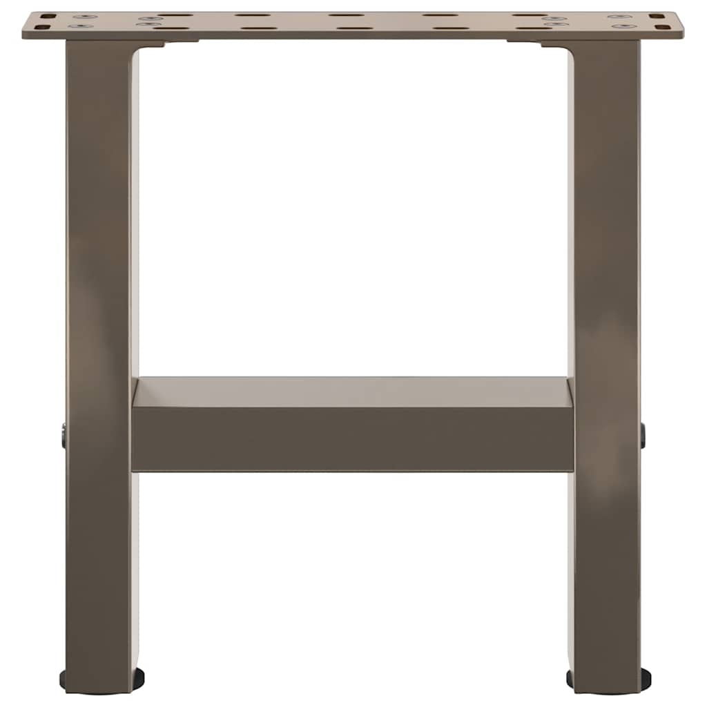 vidaXL Couchtischbeine Naturstahl 2 Stk. 30x(30-31) cm Stahl
