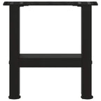 vidaXL Couchtischbeine Schwarz 2 Stk. 40x(30-31) cm Stahl