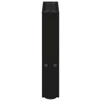vidaXL Couchtischbeine Schwarz 2 Stk. 40x(30-31) cm Stahl