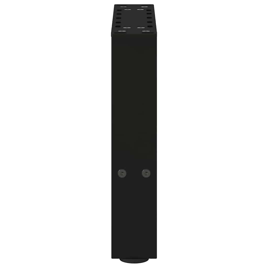 vidaXL Couchtischbeine Schwarz 2 Stk. 40x(30-31) cm Stahl