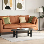 vidaXL Couchtischbeine Schwarz 2 Stk. 40x(30-31) cm Stahl