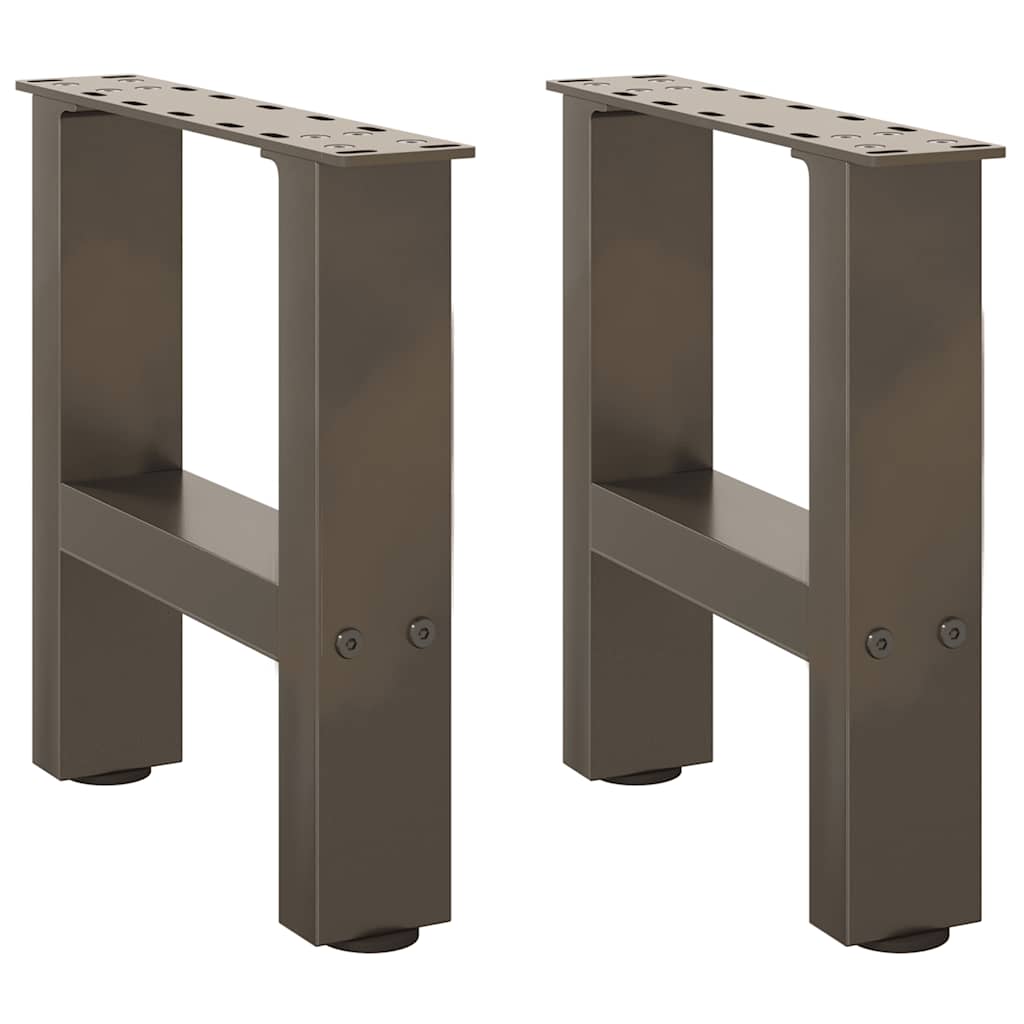 vidaXL Couchtischbeine Naturstahl 2 Stk. 40x(30-31) cm Stahl