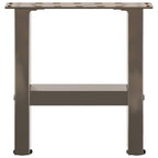 vidaXL Couchtischbeine Naturstahl 2 Stk. 40x(30-31) cm Stahl