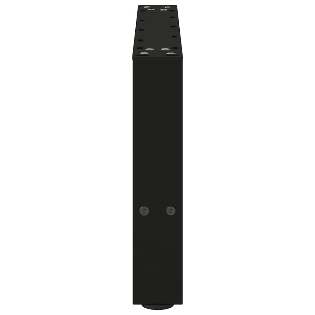 vidaXL Couchtischbeine Schwarz 2 Stk. 50x(30-31) cm Stahl