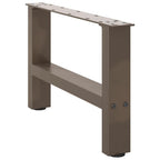 vidaXL Couchtischbeine Naturstahl 2 Stk. 50x(30-31) cm Stahl