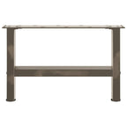 vidaXL Couchtischbeine Naturstahl 2 Stk. 50x(30-31) cm Stahl