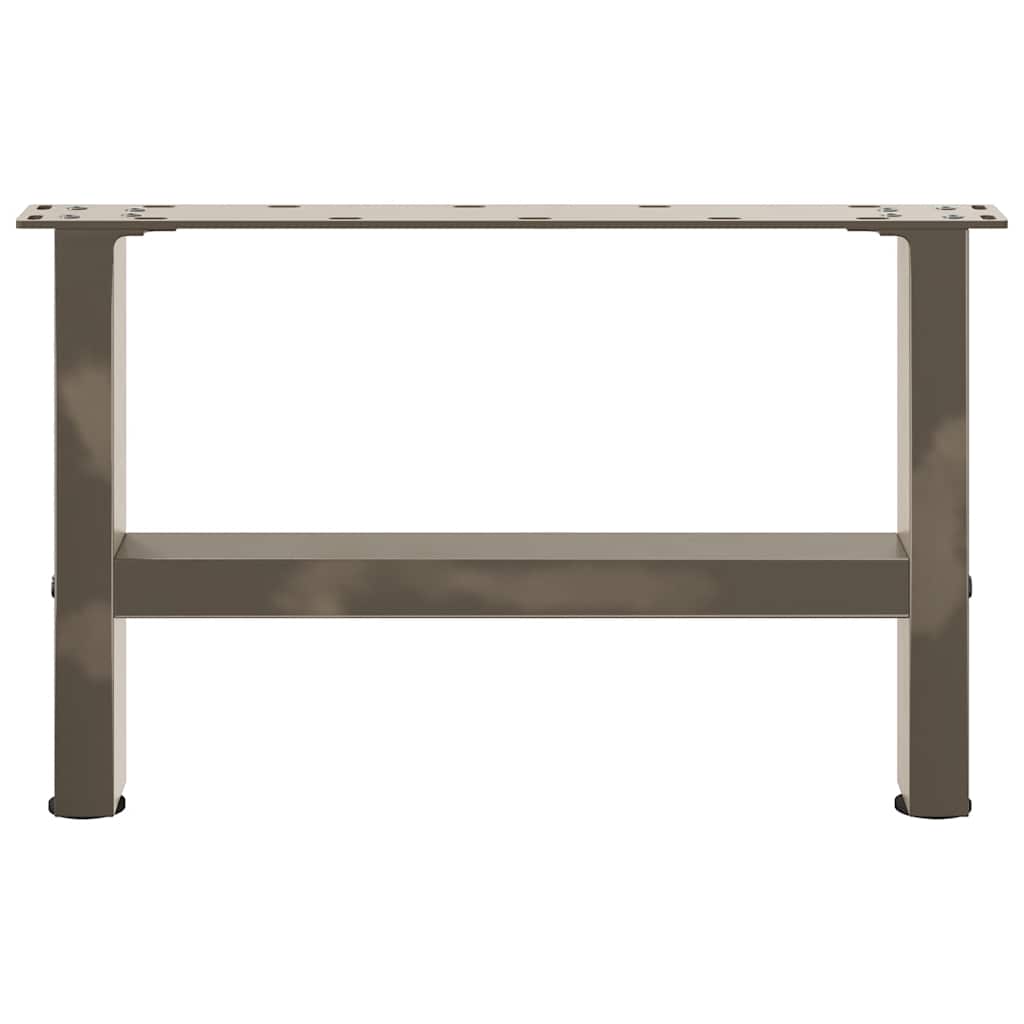 vidaXL Couchtischbeine Naturstahl 2 Stk. 50x(30-31) cm Stahl
