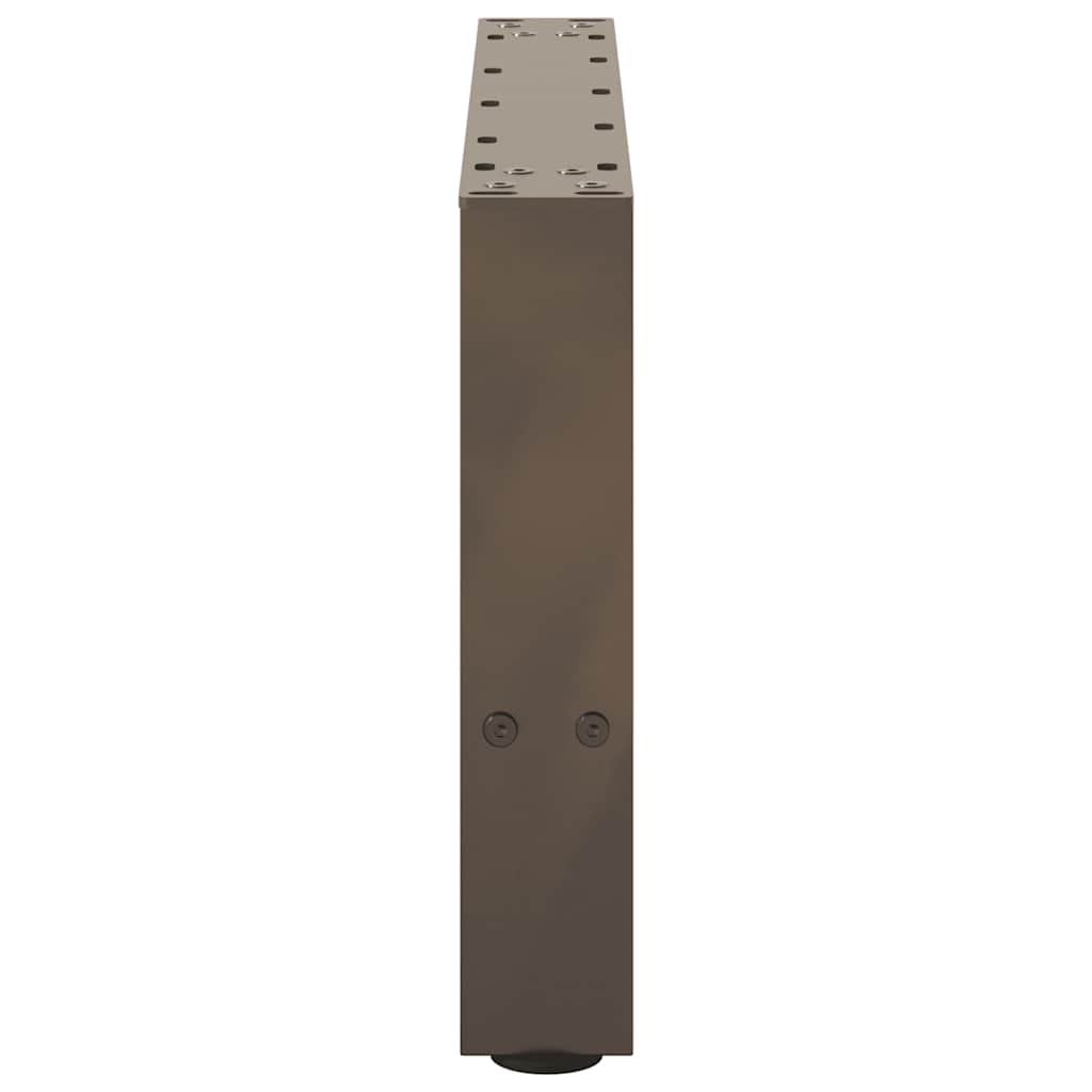 vidaXL Couchtischbeine Naturstahl 2 Stk. 50x(30-31) cm Stahl
