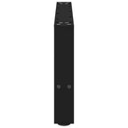 vidaXL Couchtischbeine Schwarz 2 Stk. 60x(30-31) cm Stahl