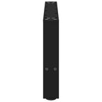 vidaXL Couchtischbeine Schwarz 2 Stk. 70x(30-31) cm Stahl