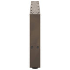 vidaXL Couchtischbeine Naturstahl 2 Stk. 70x(30-31) cm Stahl