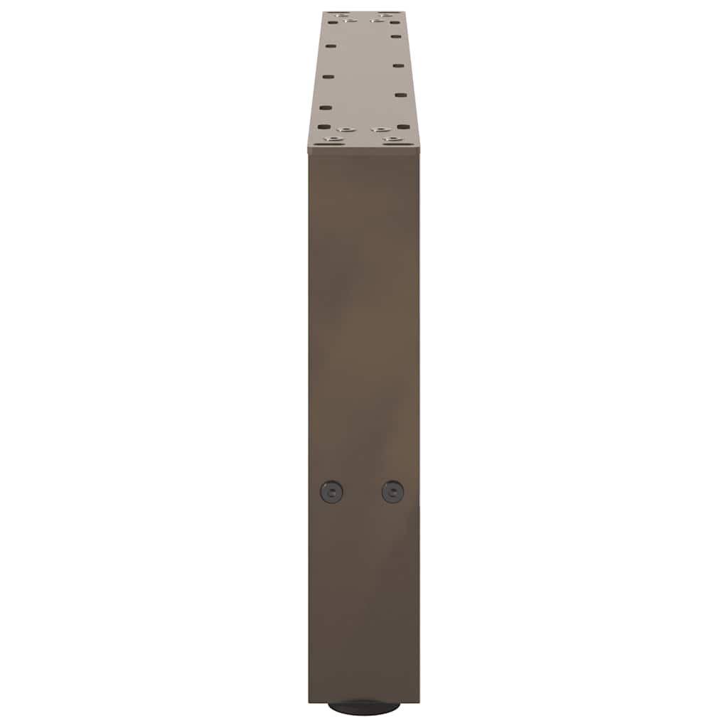 vidaXL Couchtischbeine Naturstahl 2 Stk. 70x(30-31) cm Stahl