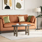 vidaXL Couchtischbeine Naturstahl 2 Stk. 28x(42-43) cm Stahl
