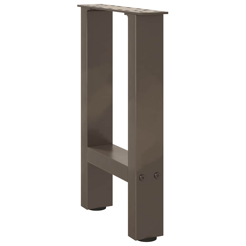 vidaXL Couchtischbeine Naturstahl 2 Stk. 28x(42-43) cm Stahl