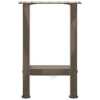 vidaXL Couchtischbeine Naturstahl 2 Stk. 28x(42-43) cm Stahl