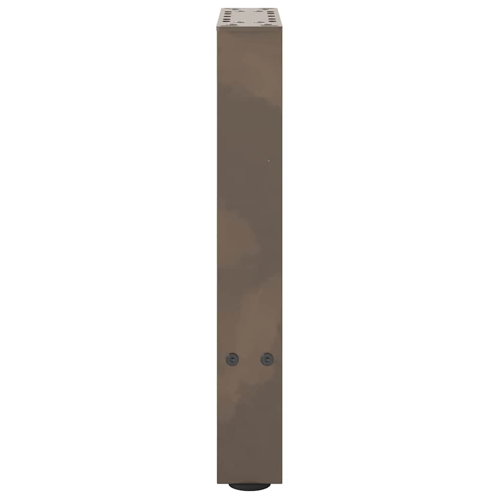 vidaXL Couchtischbeine Naturstahl 2 Stk. 28x(42-43) cm Stahl