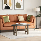 vidaXL Couchtischbeine Naturstahl 2 Stk. 38x(42-43) cm Stahl