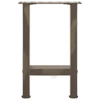 vidaXL Couchtischbeine Naturstahl 2 Stk. 38x(42-43) cm Stahl