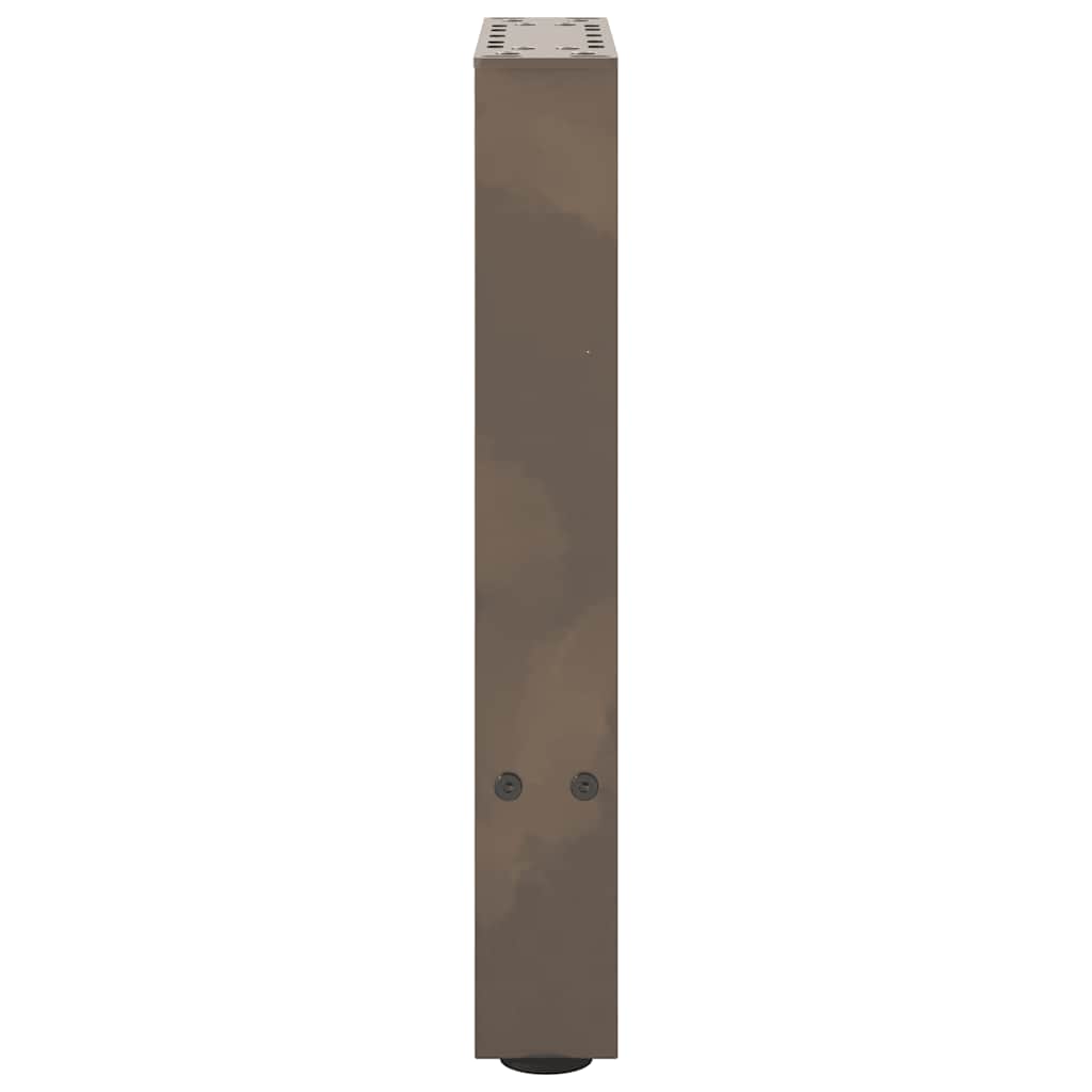 vidaXL Couchtischbeine Naturstahl 2 Stk. 38x(42-43) cm Stahl